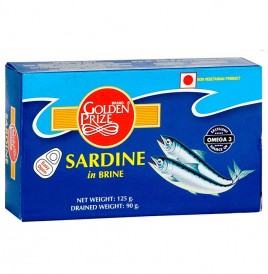 Golden Prize Sardine in Brine   Box  125 grams